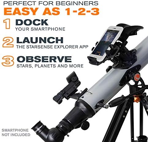 Celestron StarSense Explorer LT 80AZ Smartphone Guided Refractor Telescope - Image 3