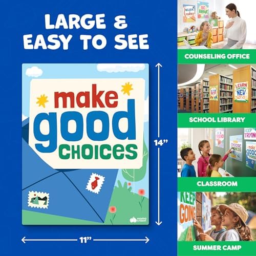 Motivational Posters for Classroom Decor - 14pc Inspirational Positive Affirmation Classroom Posters Middle School High School Elementary - Back to School Supplies Decorations Bulletin Board Wall - Image 7