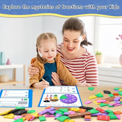 Magnetic Fraction Tiles & Fraction Circles Set-Fraction Manipulatives - Image 2