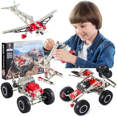 Metal Model Car Kit,288 Pcs STEM Set,STEM Building kit for Age 8+ by Unknown