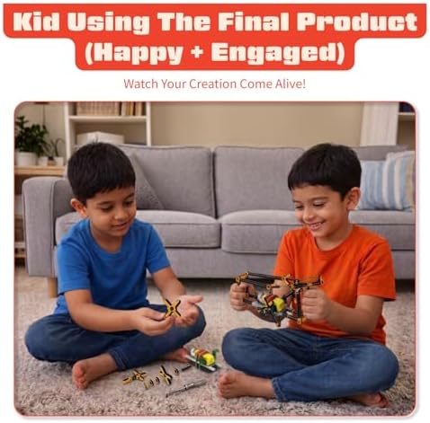 PW Science Robots DIY Kit for Kids (Straw Robot Kit) - Image 5