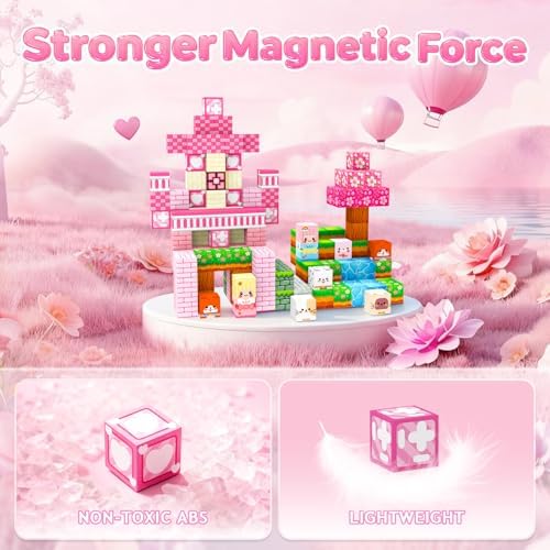 Magnetic Building Blocks STEM Toy Magnet Cubes for Kids 4-12 - Image 3