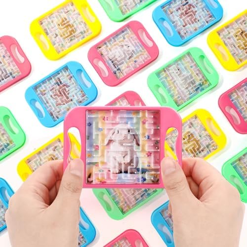 JellyArch 36 Pcs Mini Maze Puzzle Bulk for Kids Maze Cubes, Pastel by JellyArch