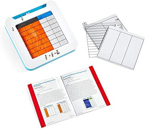 hand2mind Build-A-Grid, Dry Erase Multiplication, 3rd Grade Math, Multiplication Manipulatives, Fraction Manipulatives, Multiplication Game, Montessori Math, Homeschool Supplies (Set of 4) by hand2mind