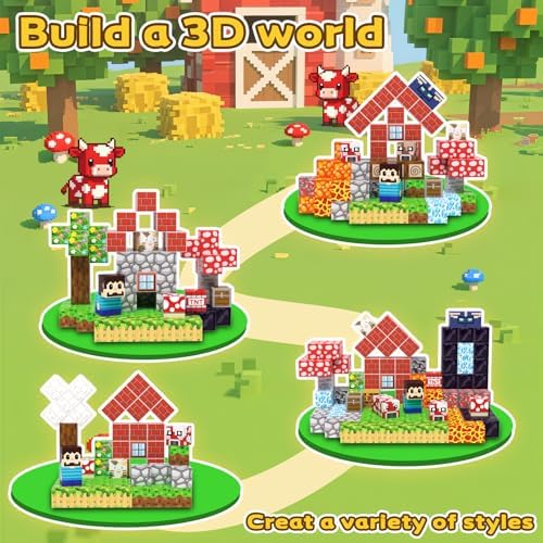 Magnetic Blocks, 208PCS Toys Building Cube Birthday Gifts for Kids - Image 3