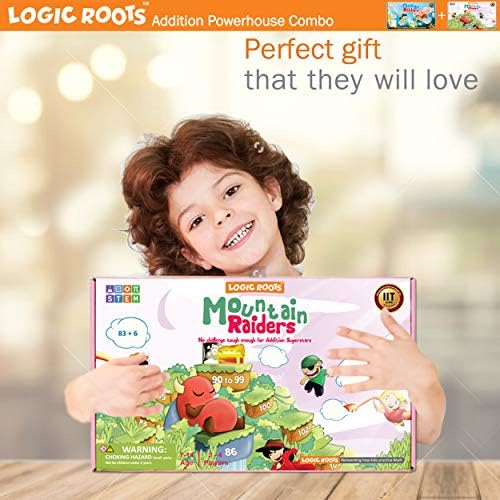 Addition Game - Fun Math Board Game for 7-9 Year Olds, Easy Start STEM Toy with Addition of 2 & 3 Digit Numbers (Ocean Raiders + Moutain Raiders) - Image 4