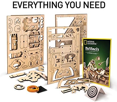 National Geographic Da Vinci Catapult Wood Building STEM Kit for Kids - Image 2