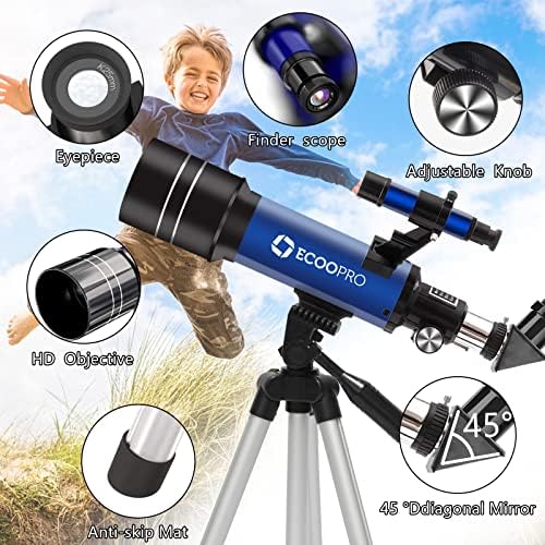 Telescope for Kids & Adults, 70mm Aperture 360mm Refractor (15X-150X) - Image 2