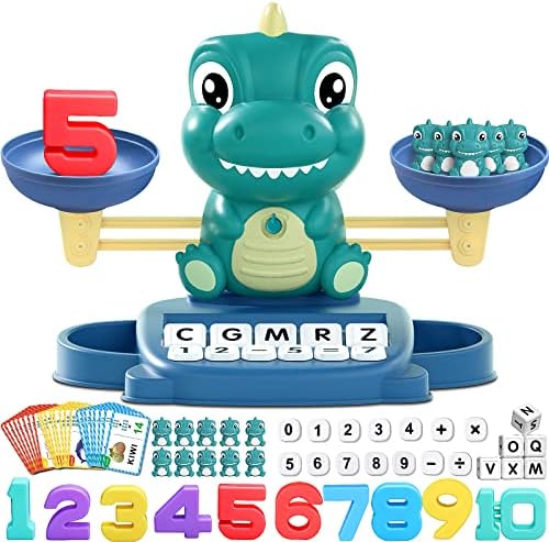 Kaodezhu Dinosaur Math Balance Toys, Montessori Toys for 3 Years Old Kids by Kaodezhu