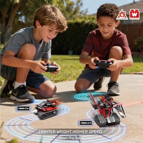 4-in-1 RC Robot Building Kit, STEM Robotics for Kids Ages 8-12, 533 PCS - Image 5