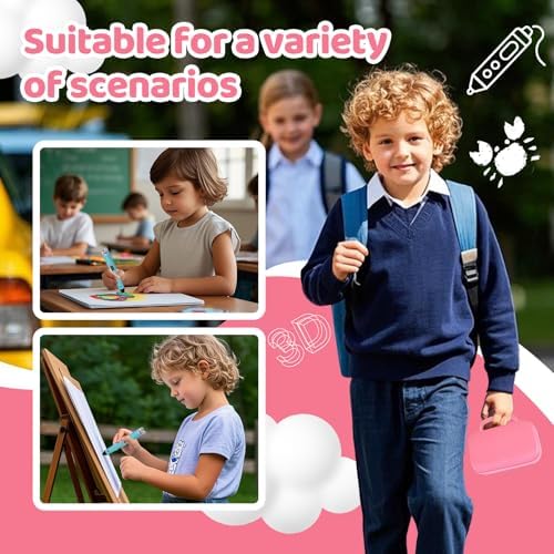 Hard Case Compatible with SCRIB3D P1/Advanced Printing 3D Pen, Pink - Image 6