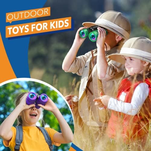 LET'S GO! Boy Toys Age 3-7 Kids Binoculars for Bird Watching|Hiking|Camping Toy for 3 4 5 6 7 Year Old Boy Girl Christmas Birthday Gifts Outdoor Travel Toys for Kid Boys Ages 3-6 Stocking Stuffers - Image 3