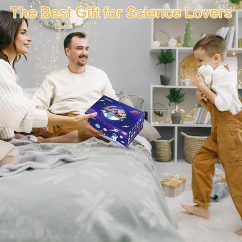 QLKUNLA Gemstones Dig Kit, Excavate 24 Real Gems in Solar System STEM Educational Space Toys for Boys & Girls Archaeology Geology Science Project Gift - Image 3