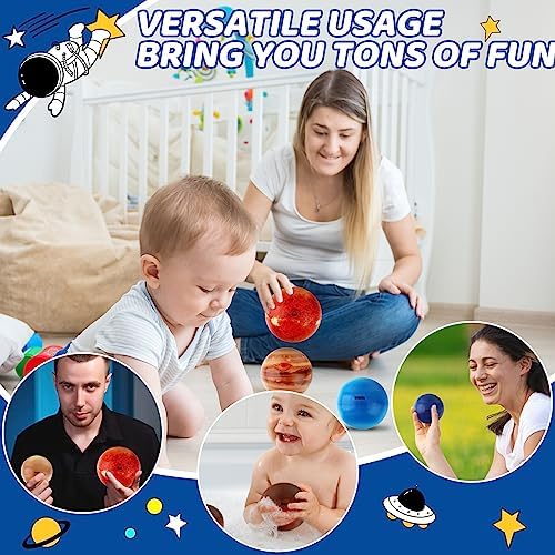 Mini Foam Planets Balls Toy, 10 PCS Solar System Stress Balls for Kids Adults, Squeeze Global for Stress Relief, Science Kit Gift for Early Learning, Classroom Prize for Boys Girls (with Flash Cards) - Image 5