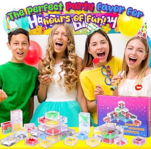 Sumind 24 Pcs 3D Maze Puzzle Cube Brain Teaser Ball Party Set,Classic - Image 6