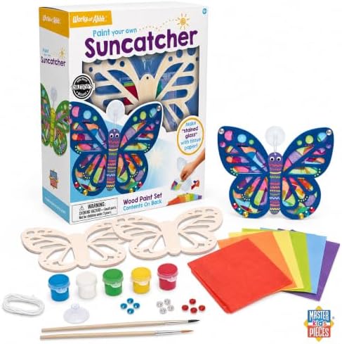 Works of Ahhh... Craft Set - Suncatcher Classic Wood Paint Kit - Premium Quality, Educational, and Fun Activity for Kids and Families - Great Gift Idea for Holidays, Birthdays, and Everyday Playtime - Image 2