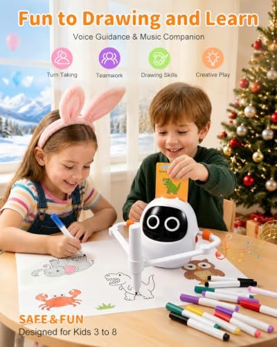 Drawing Robot for Kids, Smart Drawing Machine with 220 Educational Cards - Image 6