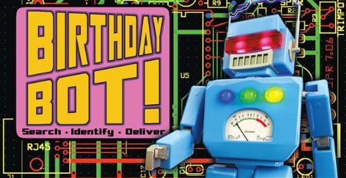Birthday Bot Flipbook for Kids Ages 6-12, Animation Flip Book for Children by Fliptomania