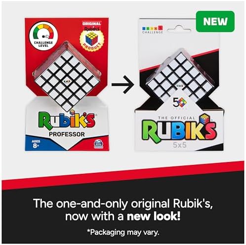 Rubik’s Cube, 5x5 Cube Color-Matching Puzzle Highly Complex Problem-Solving STEM Toy Brain Teaser Fidget Toy for Kids, for Ages 8 & Up - Image 5