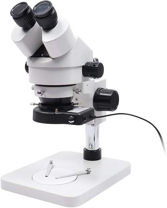7-45x Continuous Magnification Binocular Microscope Phone Watch Repair Circuit Board Welding Jewelry Identification HD Professional Three-Eye Microscope CCD Melt-Blown Cloth Mold Hole Detection