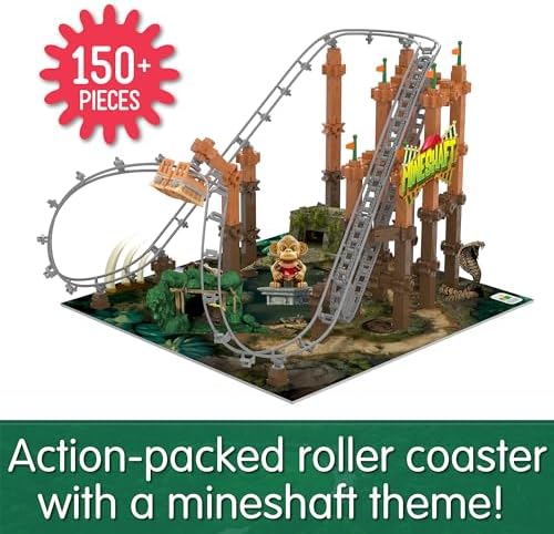 The Learning Journey International Techno Trax Mineshaft, Action Packed Roller Coaster Building Kit, STEM Gift for Boys and Girls Age 8+, 150+ pc Set - Image 2