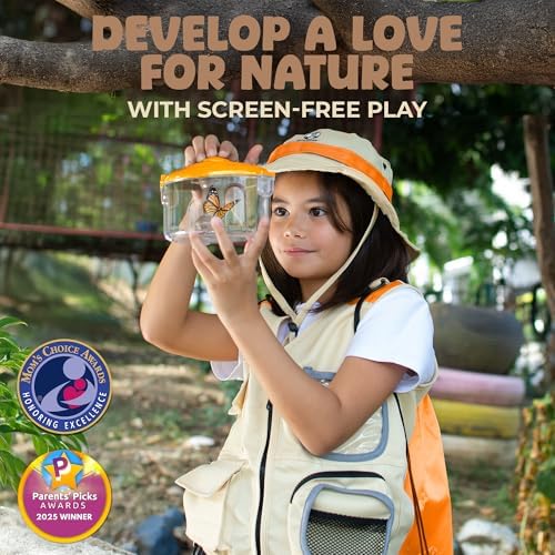 Kids Explorer Kit with Safari Vest & Hat for 7-12 Year Old Boys & Girls - Image 2