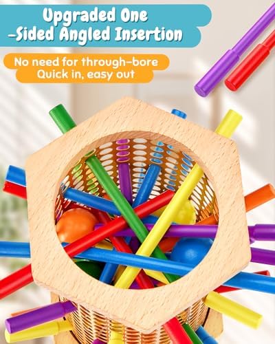 Montessori Board Game for Kids 3-8, Quick-Setup Wooden Educational Toy - Image 3