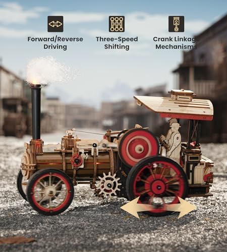 3D Puzzles for Adults, Electric 3D Puzzle Marble Run+Steam Locomotive - Image 3