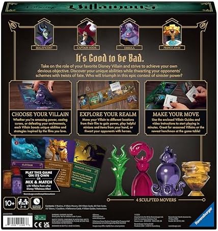 Ravensburger Disney Villainous - Introduction to Evil Strategy Board Game - Compatible with Other Villainous Games - Includes Lorcana Promo Card - Ages 10+ - Image 3