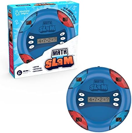 Educational Insights Math Slam - Handheld Electronic Math Games for Kids 5-7, First Grade Addition and Subtraction Games, Basic Algebra Learning Game, Self-Teaching Elementary STEM Tools - Image 2
