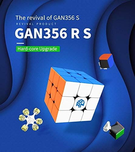 Bukefuno GAN 356 RS 3x3x3 Speed Magic Cube GAN 356 R S 3x3 Magic Cube Gans 3 by 3 Educational GAN356 RS Speed Puzzle - Image 2