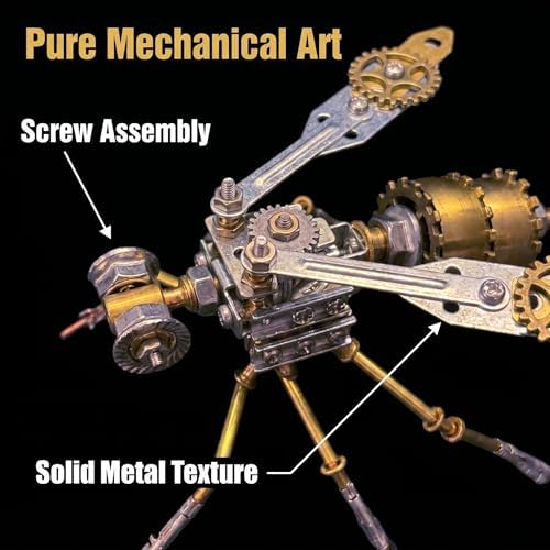 3D Metal Puzzles for Adults Teens-160+Pcs-Mechanical Wasp Bee Insect Models-3 Hours to Build-Ideal for Birthday Gifts and Decorations(Mechanical Wasp A) - Image 7