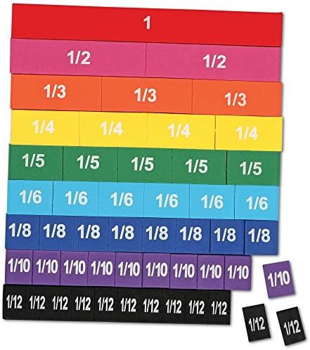 Learning Resources Magnetic Rainbow Fraction Tiles (Pack of 2) - Image 3