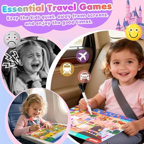Search and Find Activity Books, 2 In 1 Princess Seek Game Coloring Books - Image 4