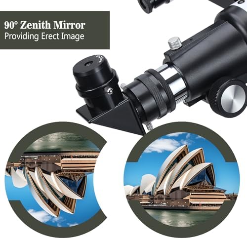 Telescopes, Telescope for Kids and Adults Beginners, 70mm Aperture 400mm Focus Length Refractor Travel Telescope with AZ Mount for Observe The Moon and Landscape - Image 4