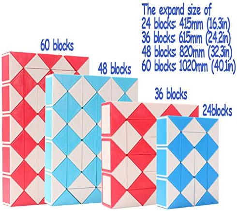 2PACK 36 Stages Fidget Magic Ruler Twist Snake Puzzles Brain Teaser Game - Image 4