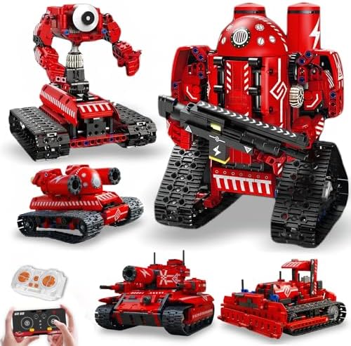 Robot Building Kit, 5-in-1 Programmable Robot Kit, App Coding by AoreSpty