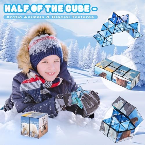 Euclidean Cube Fidget Toys for Kids 2 in 1 Star Cube Magic Cube Puzzle Toys - Image 4