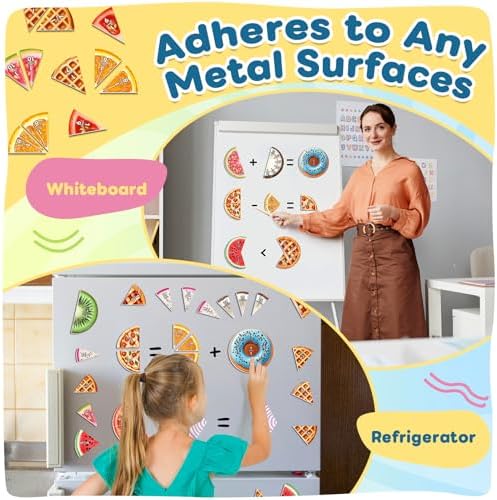 Magnetic Fraction Tiles & Circles, Bars, Math Manipulatives - Image 5