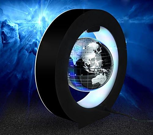 Levitation Floating Globe 4inch Rotating Magnetic Mysteriously Suspended In Air World Map Home Decoration Crafts Fashion Holiday Gifts (White) - Image 5