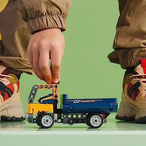 LEGO Technic Dump Truck 42147, 2in1 Toy Set, Construction Vehicle Model to Excavator Digger, Engineering Toys, Gift for Kids, Boys, Girls Ages 7 Plus - Image 4
