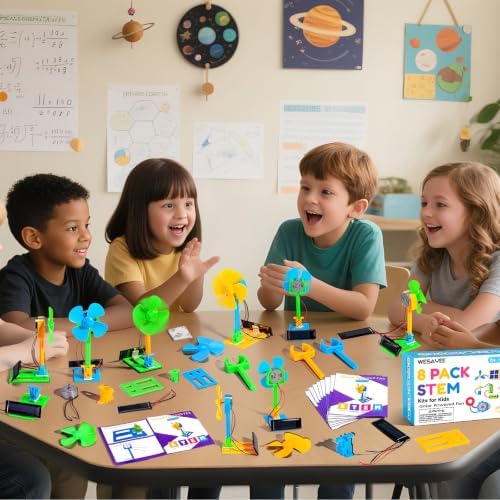 STEM Kits for Kids Science STEM Toys, 8 Bulk Solar Powered Crafts Boys Girl - Image 7