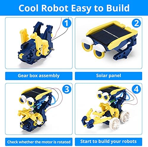STEM Projects 11-in-1 Solar Robot Toy for Kids Ages 8-12, Science Kits Educational Robotics to Build, Christmas Birthday Gifts for 8 9 10 11 12 13 14 Year Old Boys Girls Teens. - Image 4