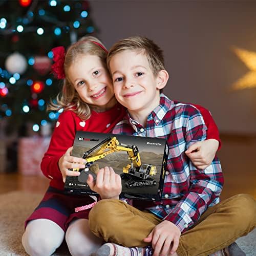 STEM Building Toys for 6 7 8 9 10 11 12 + Year Old Boys Gifts,Excavator Model Building Blocks Kit,Educational Learning Toys Construction Engineering Vehicle Digger Sets Birthday Gift for Kids(467 Pcs) - Image 6