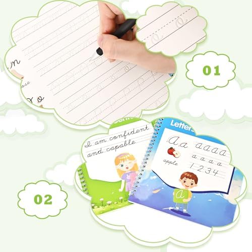 AALGO Grooved Cursive Handwriting Workbook, Learn Cursive Workbook for Kids Ages 8–12 - Image 5