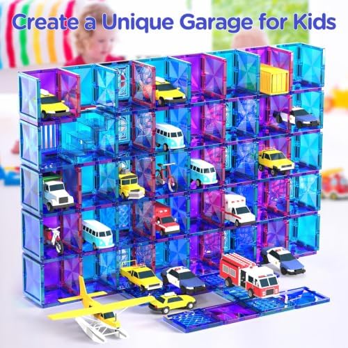 AFUNX Diamond Magnetic Tiles,116PCS Sturdy-Build STEM Toys for Kids - Image 6