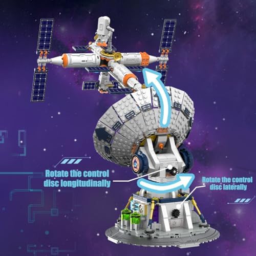BDYDT Space Radio Telescope Building Blocks Sets, Ideal Gift for Space Lovers, Radio Telescope Building Blocks Set for Exploring Space (1053 Pieces) - Toys Gifts for Adult - Image 3