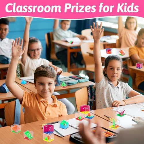 24PCS Brain Teaser Puzzles Cubes Party Favors Bulk for Kids 4-8 8-12 Birthday Summer Goodie Treat Bag Stuffers Classroom Treasure Chest Carnival Prizes Box Toys Pinata Filler End of Year Student Gift - Image 5
