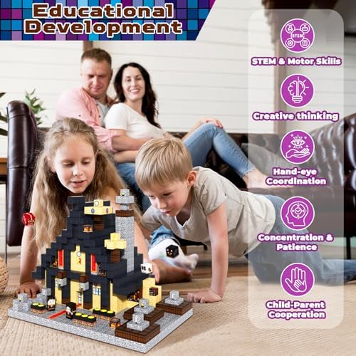 GraceDuck 100 PCS Magnetic Blocks - Magic‘s House Magnetic Building Blocks, Stacking Magnets for Kids, Sensory Toy for STEM Montessori Sensory Toys for Kids 3+ Boys and Girls Christmas Birthday Gifts - Image 6