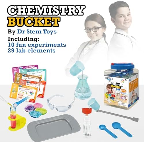 Dr. STEM Toys - Kids First Chemistry Set Science Kit | 29 Lab Elements Includes 10 Easy Experiments | Safe and Non-Toxic Ideas for Kids | Stem Experiments, Learning & Educational Toys - Image 2